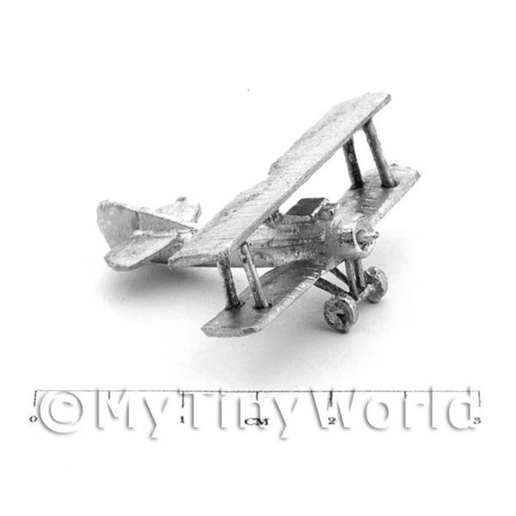 Dolls House Miniature Metal French Spad 13 Bi-Plane