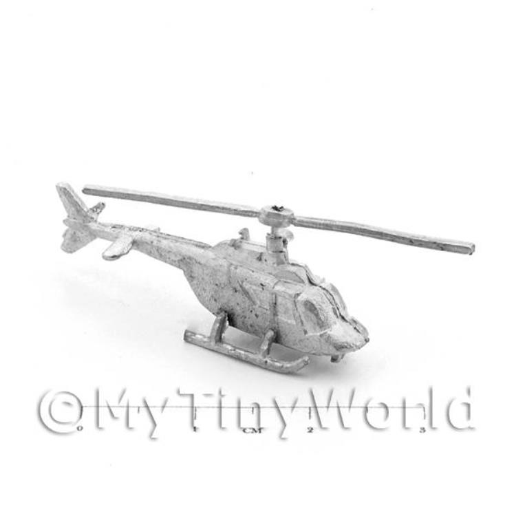 Dolls House Metal Kiowa Reconnaissance Helicopter