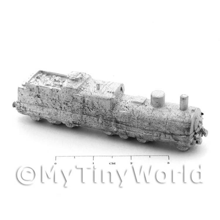 Dolls House Unpainted Metal Armoured Locomotive