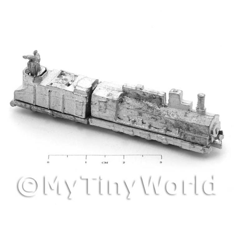 Dolls House Unpainted Metal Locomotive and Tender