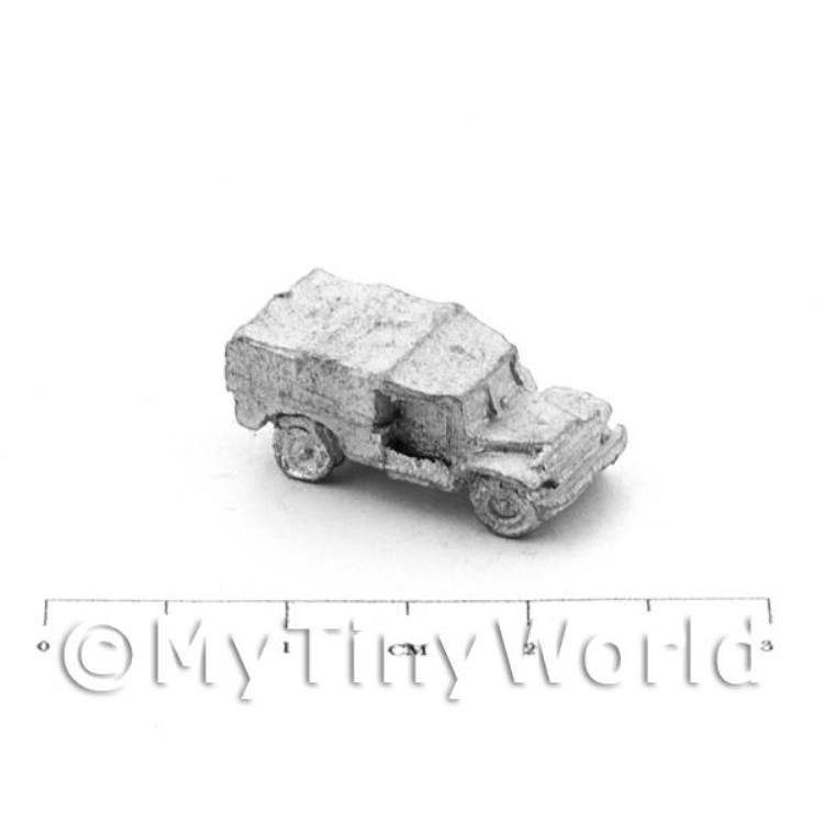 Dolls House Unpainted Metal Dodge Load Carrier Jeep