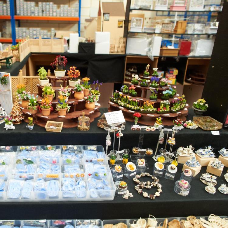MyTinyWorld Dolls House Miniatures Display Flowers and Moulds