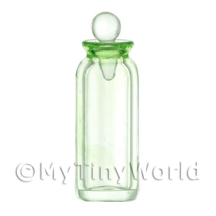 Dolls House Miniature Small Green Apothecary Bottle