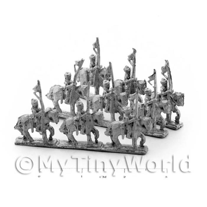 6 Dolls House Miniature Unpainted Metal Bengal Lancers