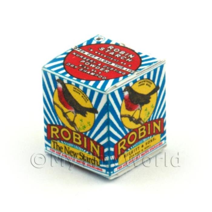 Dolls House Miniature Robin Starch Box