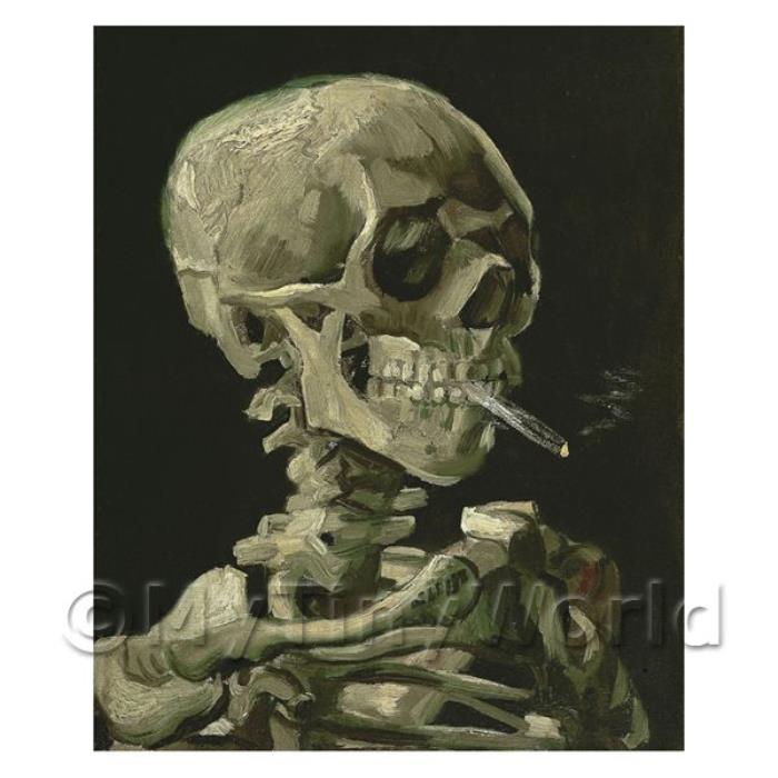 Van Gogh Painting - Skeleton With a Burning Cigarette