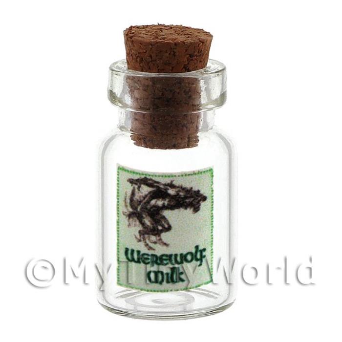 Dolls House Miniature Werewolf Milk Magic Storage Jar
