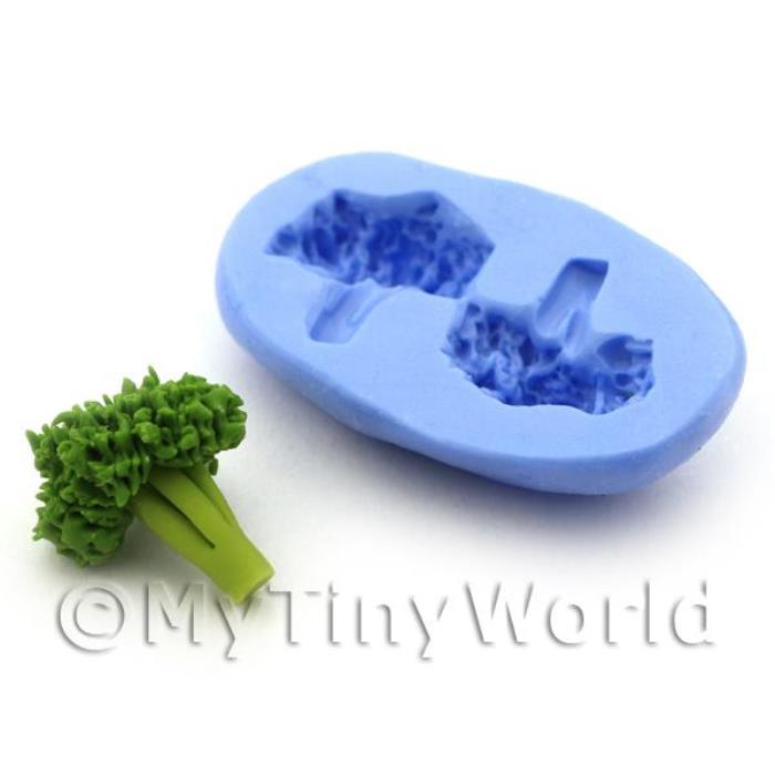 Dolls House Miniature 2 Part Broccoli Reusable Silicone Mould