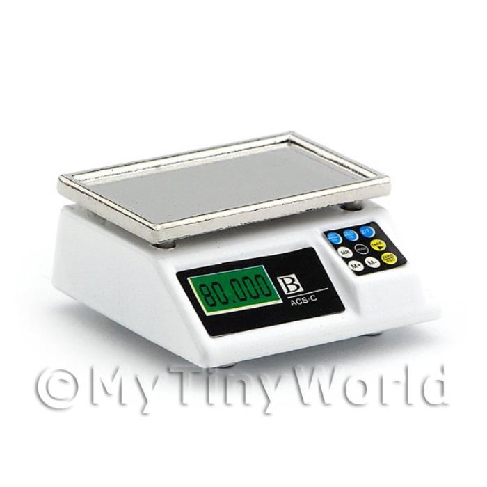 Dolls House Miniature High Quality Grocers Digital Shop Scales