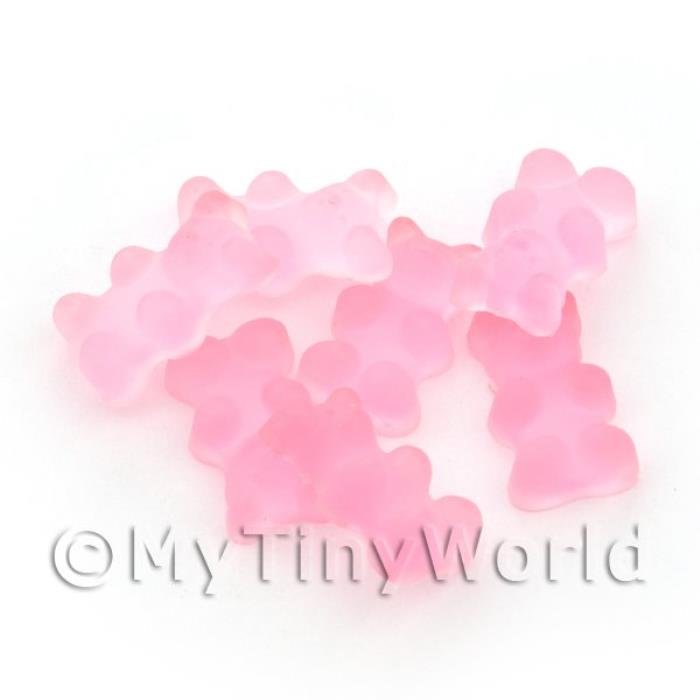 Translucent Pale Pink Gummy Bear Charm For Jewellery