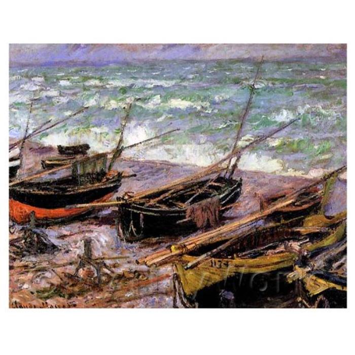 Claude Monet Painting - Fishing Boats