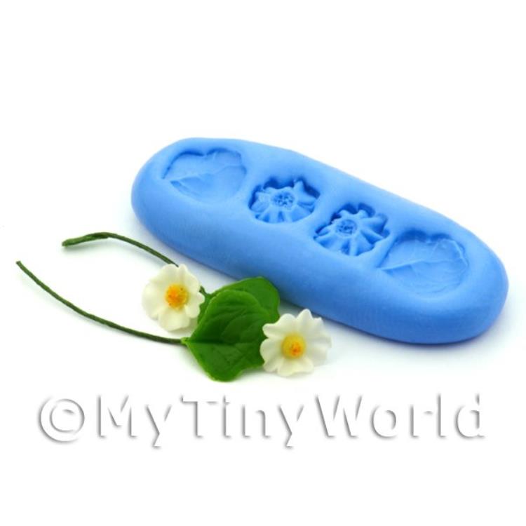 Dolls House Miniature Strawberry Blossom Silicone Mould