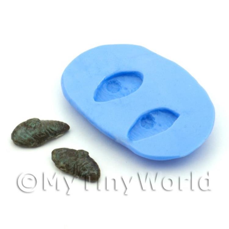 Dolls House Miniature Black Mussels Silicone Mould