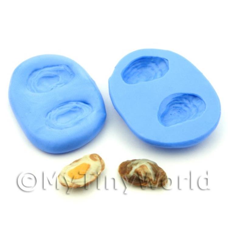 Dolls House Miniature 2 Part Oyster Silicone Mould