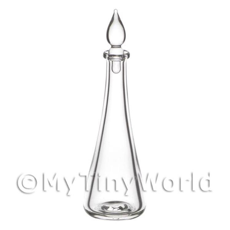 Dolls House Miniature Old Style Conical Shaped Glass Decanter