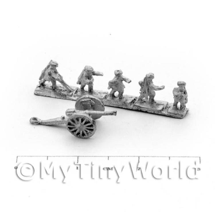 Dolls House Miniature Unpainted Metal Mahdist Artillery