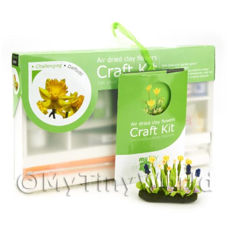 Dolls House Miniature Daffodil Flower Kit - Challenging