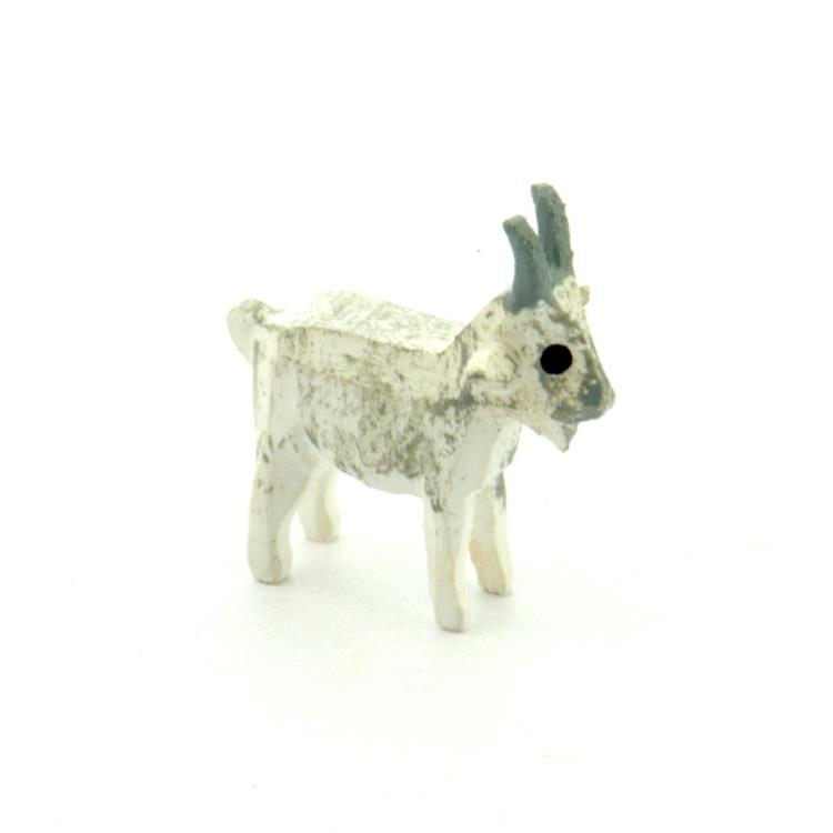 Handmade German Wood White Goat