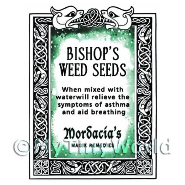Dolls House Bishops Weed Seed Magic Potions Label (S7)
