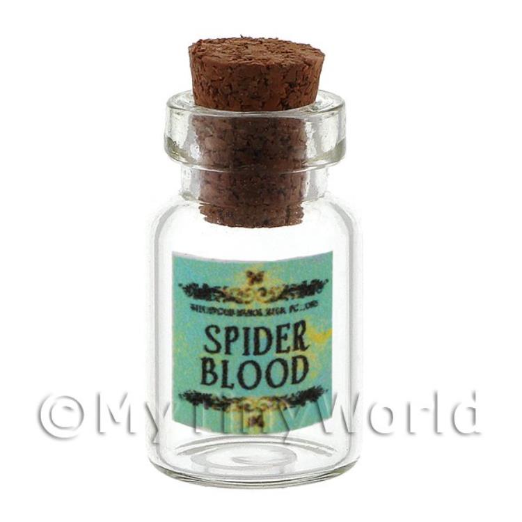 Dolls House Miniature Spider Blood Magic Storage Jar