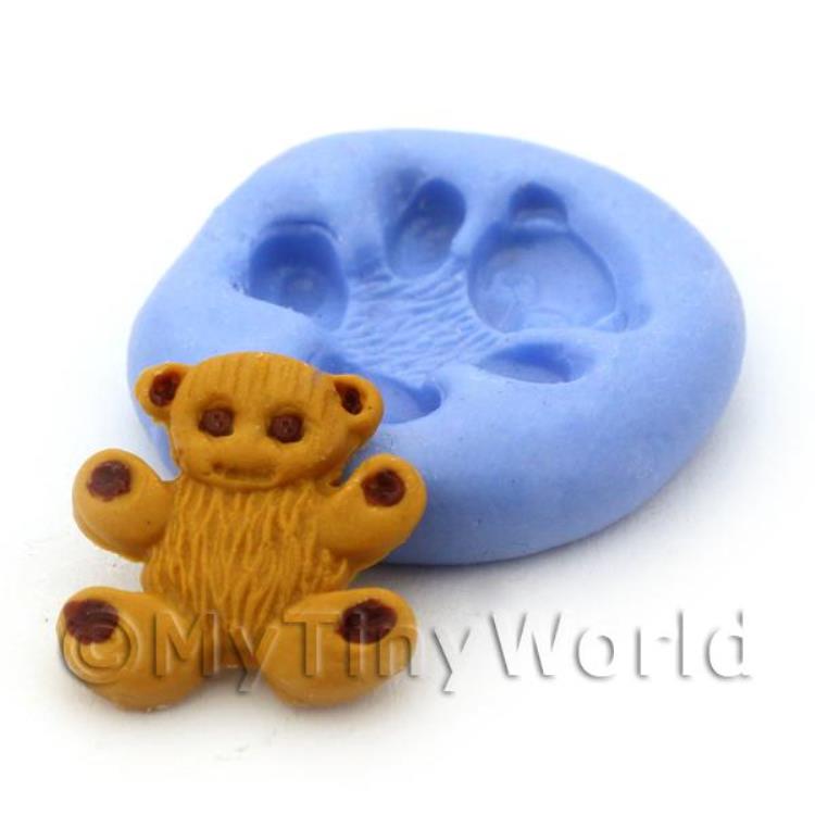 Dolls House Miniature Small Bear Cake Reusable Silicone Mould