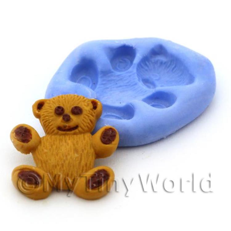 Dolls House Miniature Large Bear Cake Reusable Silicone Mould
