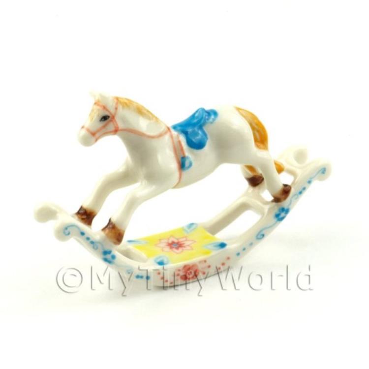 Dolls House Miniature Childs Rocking Horse/pony