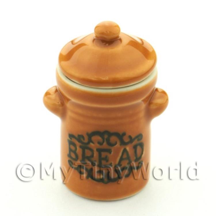Dolls House Miniature Ceramic Opening Bread Jar