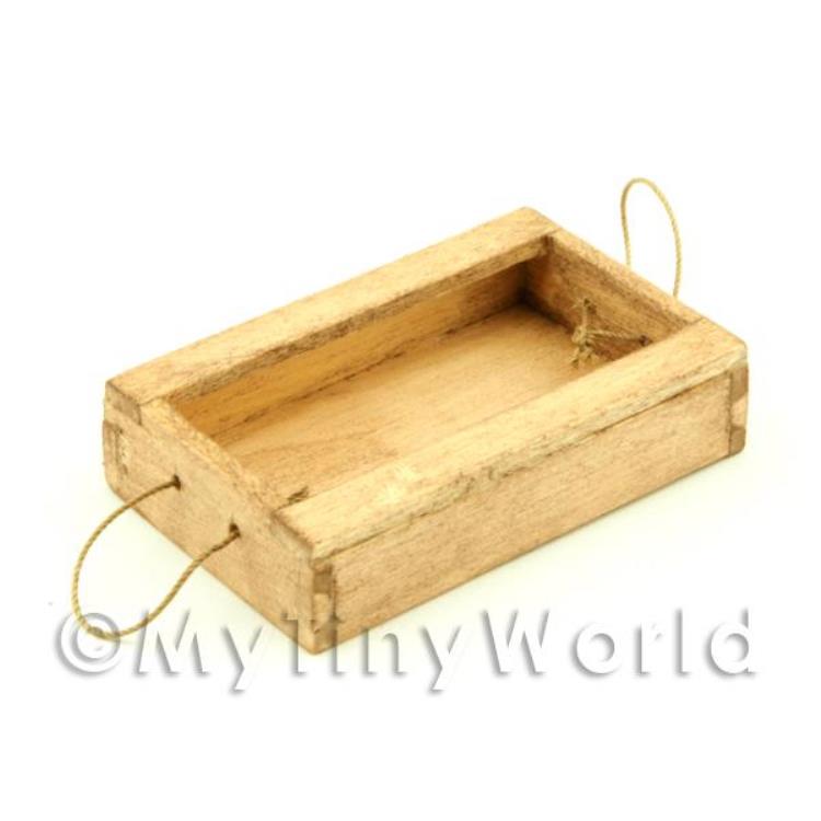 Dolls House Miniature Aged Wood Fish Crate