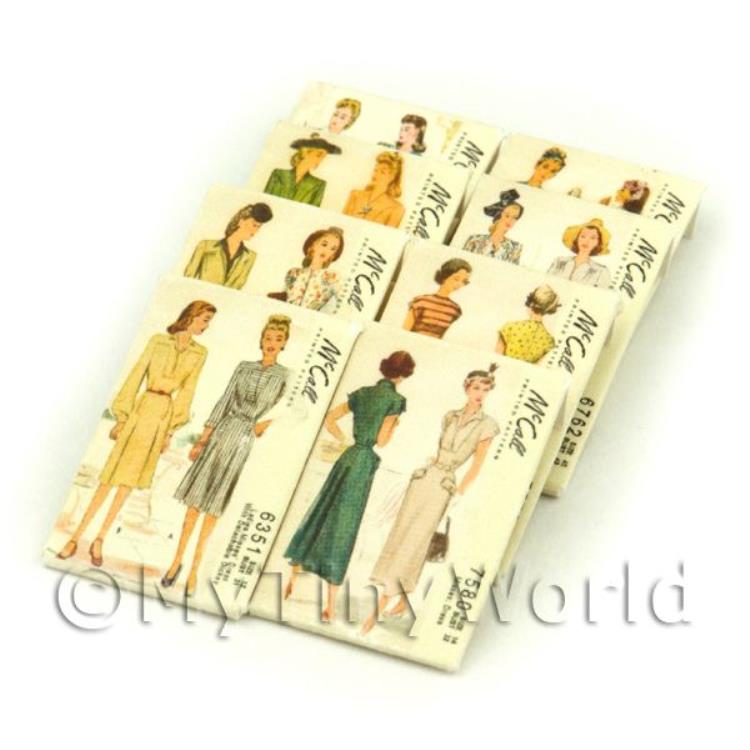 8 Miniature McCall Dress Pattern Packets (DPPS07)