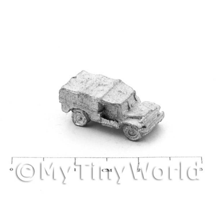 Dolls House Unpainted Metal Dodge Load Carrier Jeep