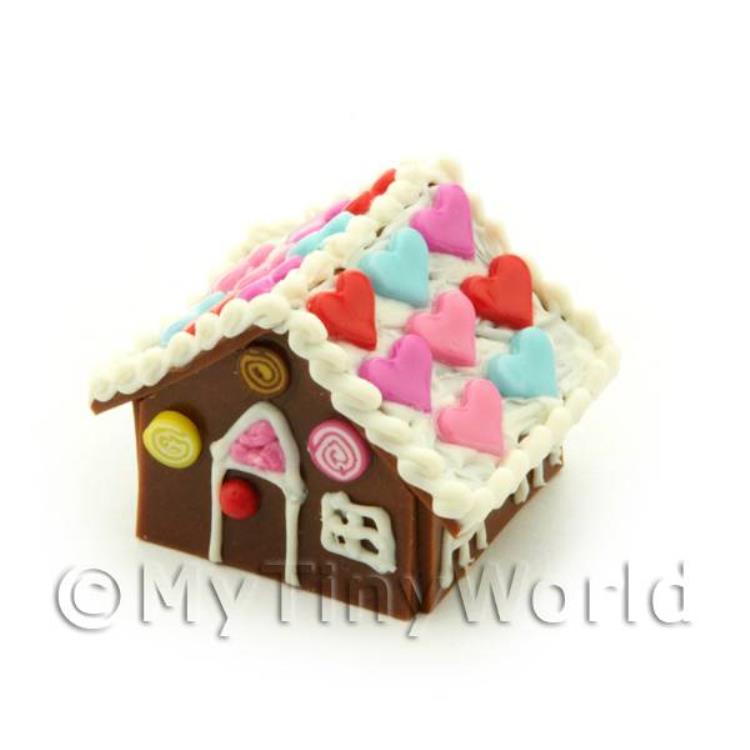 Dolls House Miniature Heart Ginger Bread House