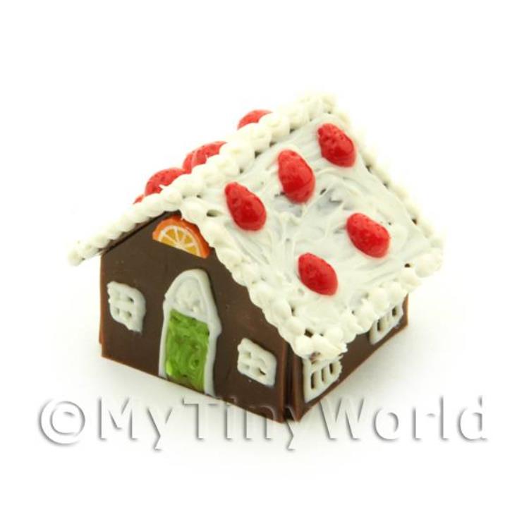 Dolls House Miniature Strawberry Ginger Bread House