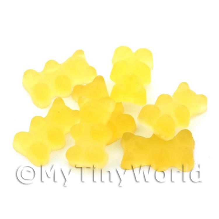 Translucent Pale Yellow Gummy Bear Charm For Jewellery