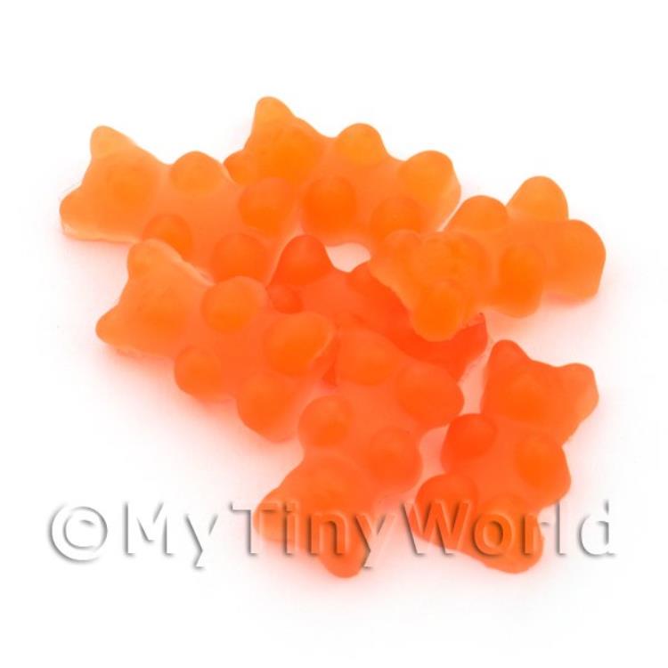 Translucent Orange Gummy Bear Charm For Jewellery