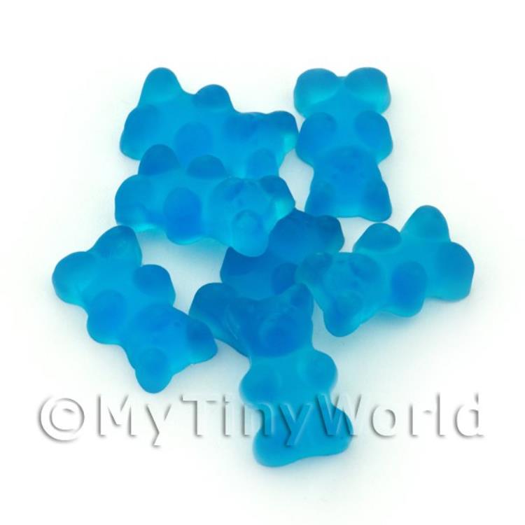 Translucent Light Blue Gummy Bear Charm For Jewellery
