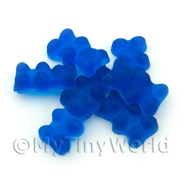 Translucent Royal Blue Gummy Bear Charm For Jewellery