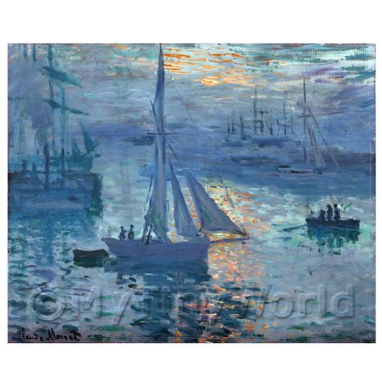 Claude Monet Painting - Sunrise Over The Marina