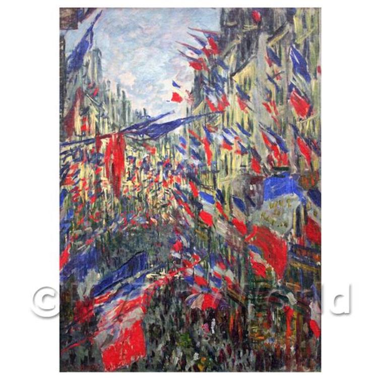 Claude Monet Painting - The Rue Montargueil With Flags