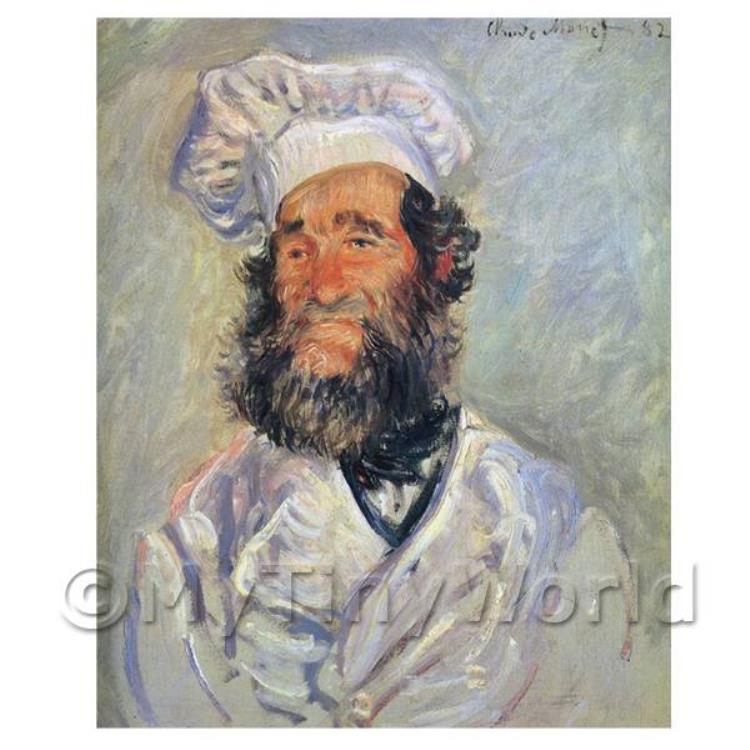 Claude Monet Painting - Portrait Of The Chef, Pere Paul