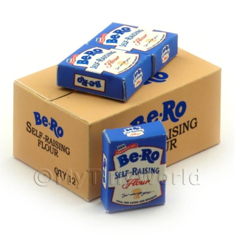 Dolls House Bero Blue Shop Stock Box And 3 Loose Boxes